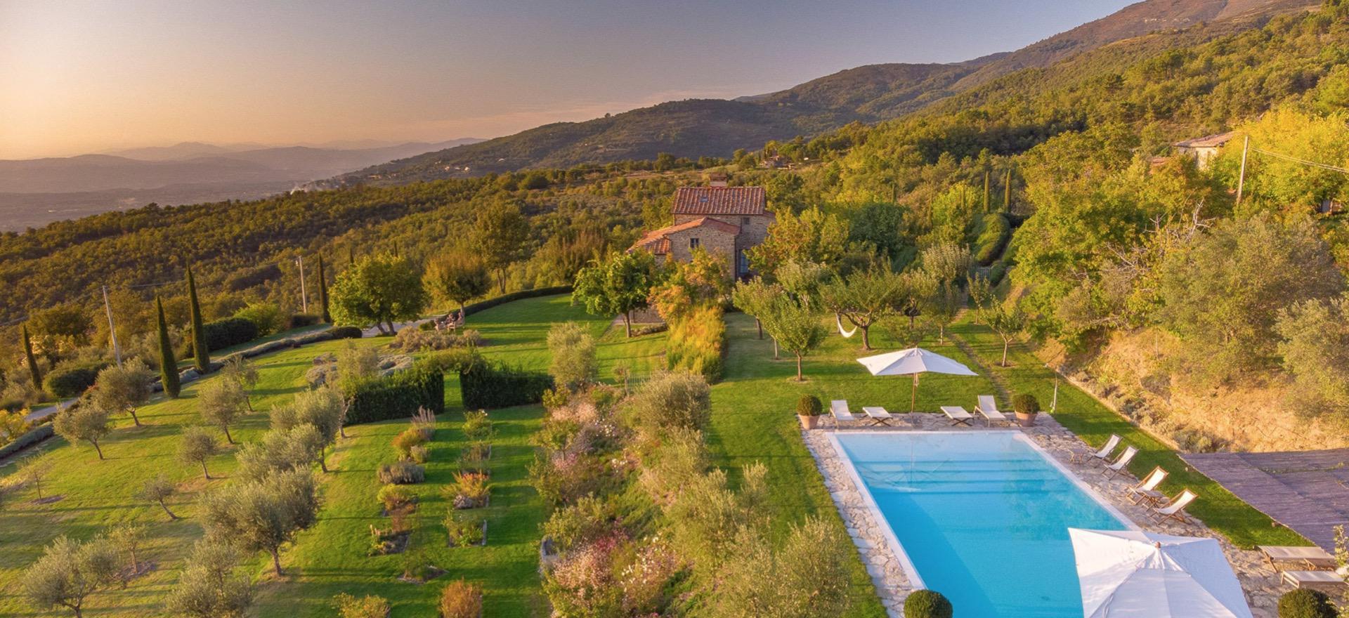 Agriturismo Toscane, luxe appartementen en mooi uitzicht