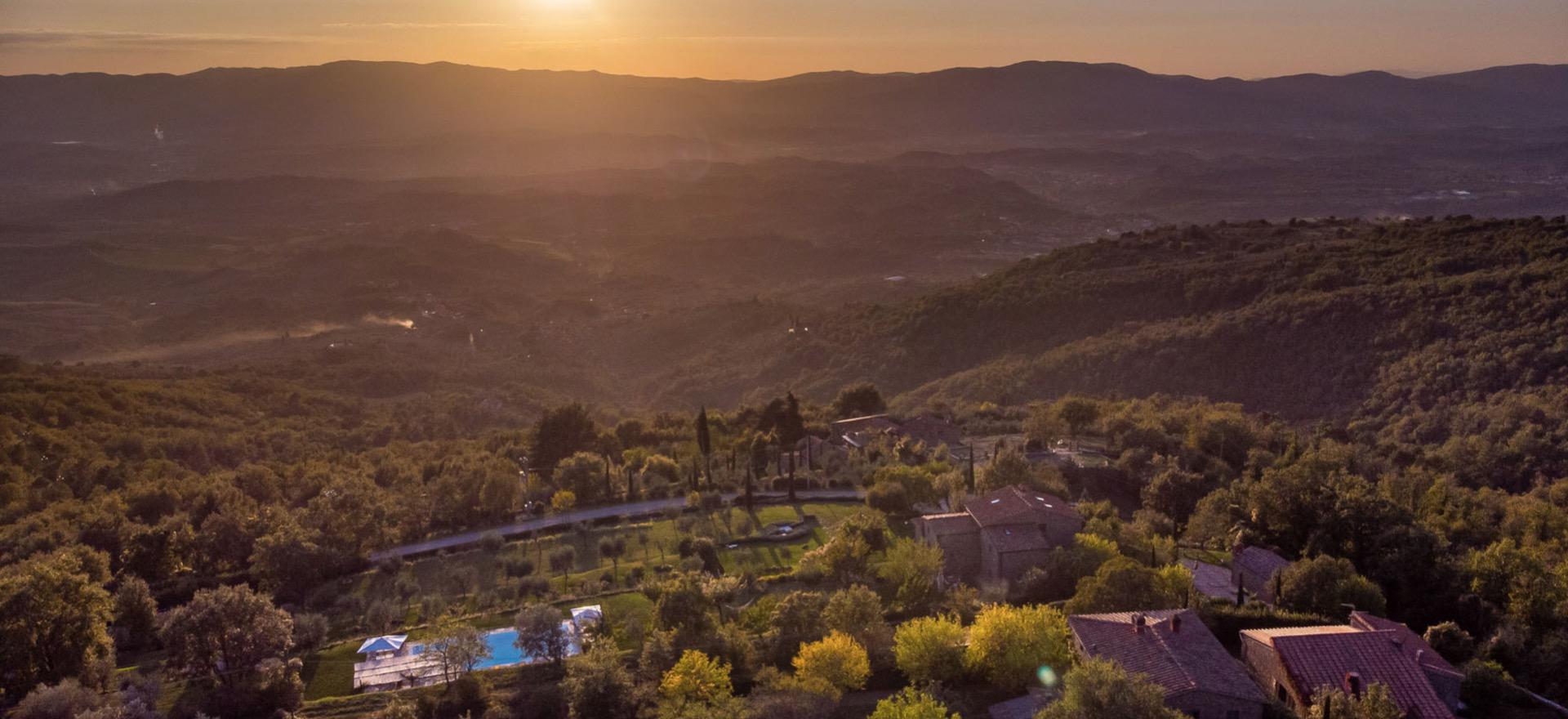 Agriturismo Toscane, luxe appartementen en mooi uitzicht